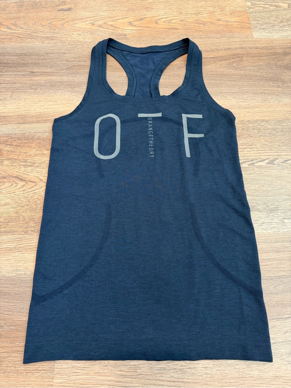 Lululemon Swiftly Tech Racerback Tank Orangetheory Fitness Collab Size 4 Navy